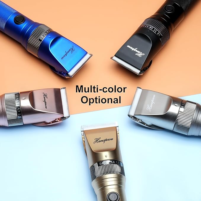 Dog Clippers for Grooming, 12V Professional Dog Clippers，Heavy Dutt Corded Pet Hair Trimmer Pet Trimmer for Thick Hair with Guard Combs Brush