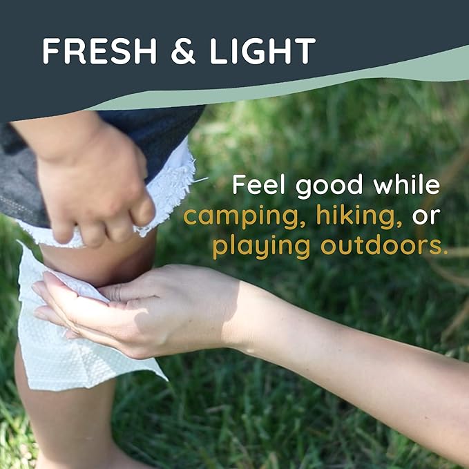 Venture Wipes Natural Mosquito Repellent Wipes - DEET-Free Bug Repellant - Long Lasting Insect Repellent Wipes - Travel Friendly - Citronella, Peppermint, and Rosemary Infused - 15 Count Bag