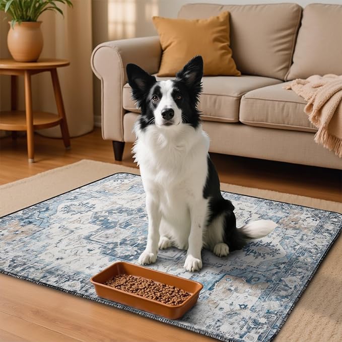 Washable Pee Pads for Dogs 2 Pack, Absorbent Reusable Puppy Pads Waterproof, Leakproof & Non-Slip Whelping Pad, Potty Training Pads for Dogs Playpen Mat 24x36