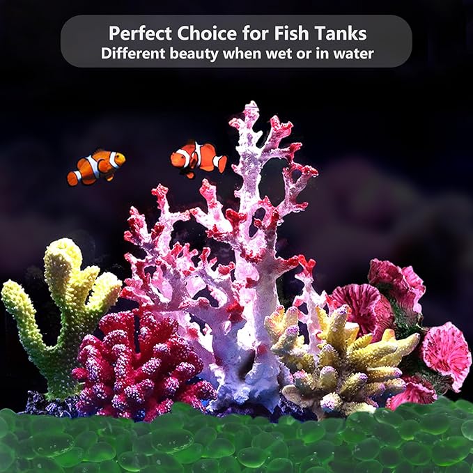 Sea Glass Stones - 0.9LB Green Frosted Glass Pebbles Gemstones - Perfect for Aquarium Rocks, Fish Tank Gravel, Vase Fillers, DIY Crafts, and Home Decor