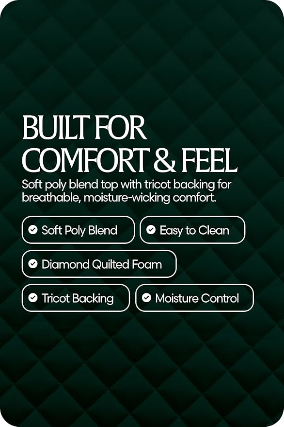 Equinavia Harstad Dressage Saddle Pad | Classic & Durable | Moisture-Wicking Tricot Backing