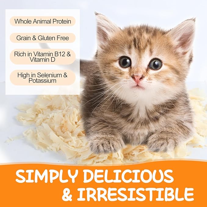 Purrfectpaws Premium Dried Chicken Flakes: Delicious Treats for Dogs & Cats - All-Natural and High in Protein - 4oz Bag