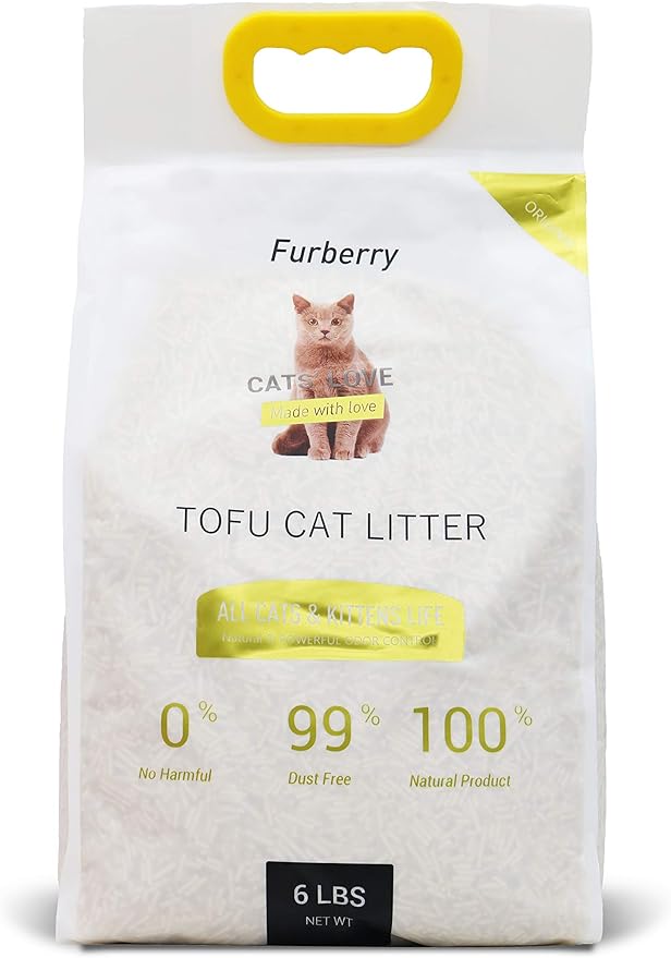 Natural Soy Litter, Tofu Cat Litter - Clumping, Flushable, Ultra Absorbent and Fast Drying - Zero Dust, Low Tracking - Unscented, 2 Pack
