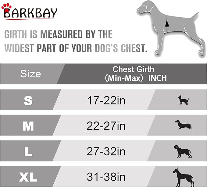 BARKBAY No Pull Dog Harness Front Clip Heavy Duty Reflective Easy Control Handle for Large Dog Walking(Light Pink,L)