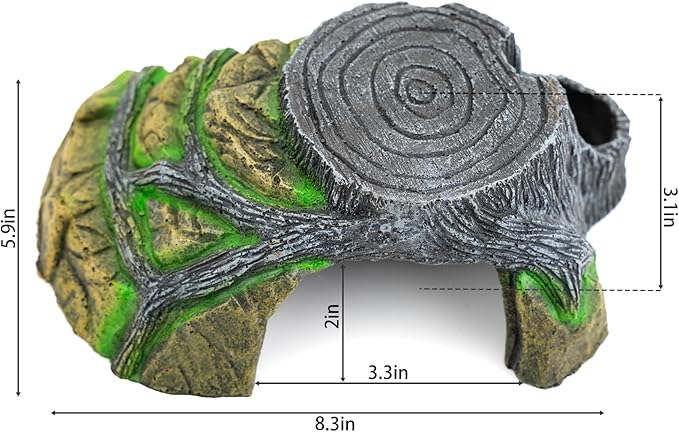 Reptile Hide Cave - Naturalistic Terrarium Décor for Reptiles and Amphibians, Safe & Comfortable Hideout