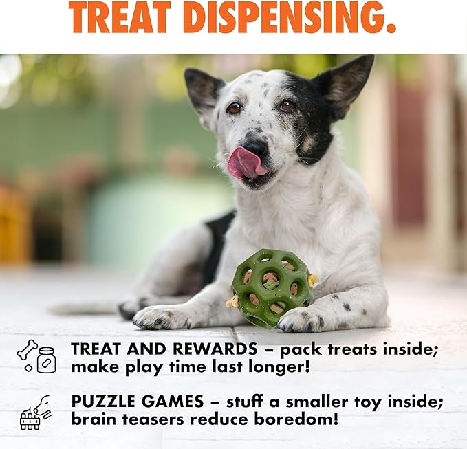 Max Fusion with Nike Grind, Arlee Helix Dog Toy, Chew Toy for Play, Fetch, Tug, M