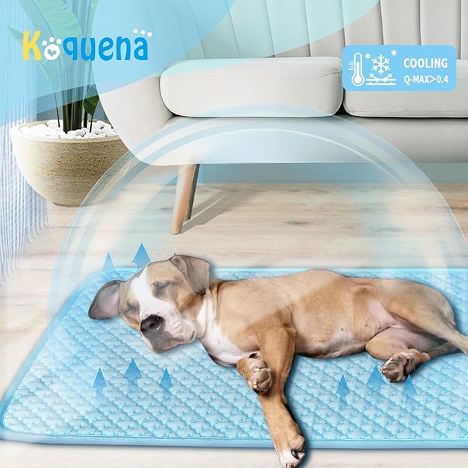 Pet Cooling Mat for Dogs & Cats - Washable Dog Cooling Mat Portable Pet Cool Pads Blanket for Indoor & Outdoor Car Seats