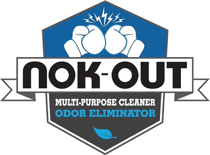 NOK OUT Odor Remover, Pet Deodorizer and Cleaning Spray, Made in the USA, 16 Fluid Ounce Spray, 2-Pack