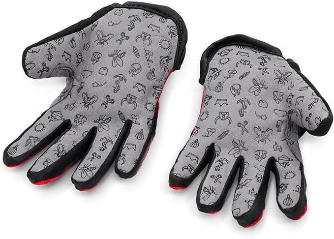 woom TENS Bike Gloves, Child’s & Youth Bicycle Full Finger Protection with Grip for Road Cycling & Mountain Biking (Boys & Girls)