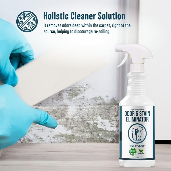 Dog & Cat Urine Enzyme Cleaner – Enzymatic Pet Stain & Odor Eliminator Spray for Carpet, Rugs, Litter Box & Artificial Turf – Non-Toxic, Ready to Use, 32 oz