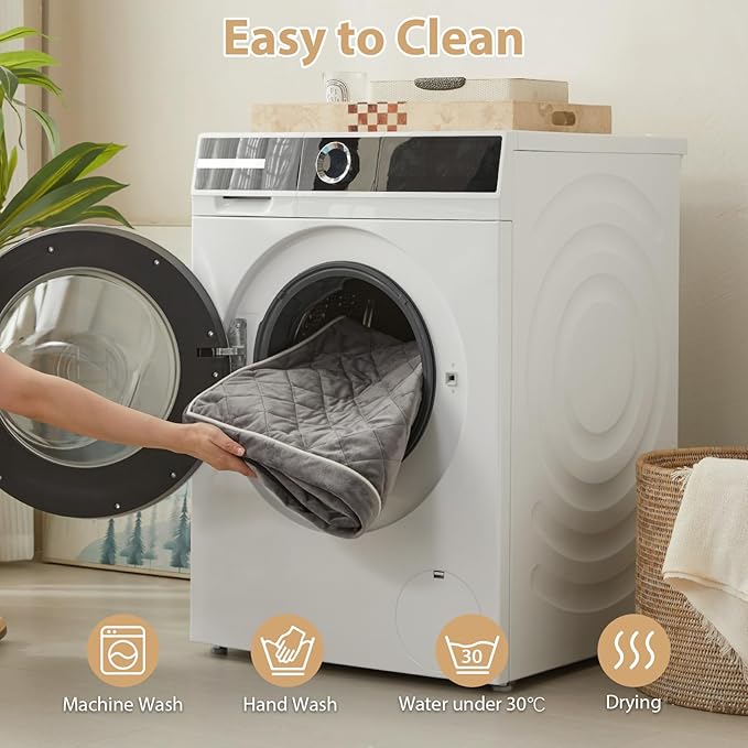 WNPETHOME Orthopedic Dog Bed Medium Size Dog, Waterproof Medium Dogs Bed with Removable Washable Cover, Multi-Needle Quilting Dogs Crate Bed