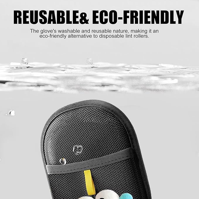 Pet Hair Removal Glove, Newly Upgraded Electrostatic Pet Hair Removal Gloves, Reusable Pet Hair Remover Tool for Furniture, Carpet, Car Seat