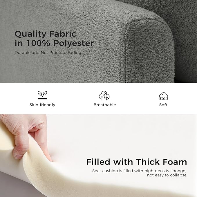 HULALA HOME Modern Storage Ottoman Bench with Throw Pillows, 59" Extra Long End of Bed Bench with Storage Pocket, Comfy Upholstered Footstool for Bedroom Entryway Living Room, Charcoal