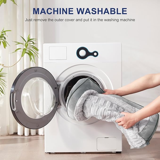 FURTIME Orthopedic Dog Bed for Extra Large Dogs - XL Plus Waterproof Dog Sofa Beds, Supportive Foam Pet Couch Bed with Removable Washable Cover, Waterproof Lining and Nonskid Bottom, Light Grey