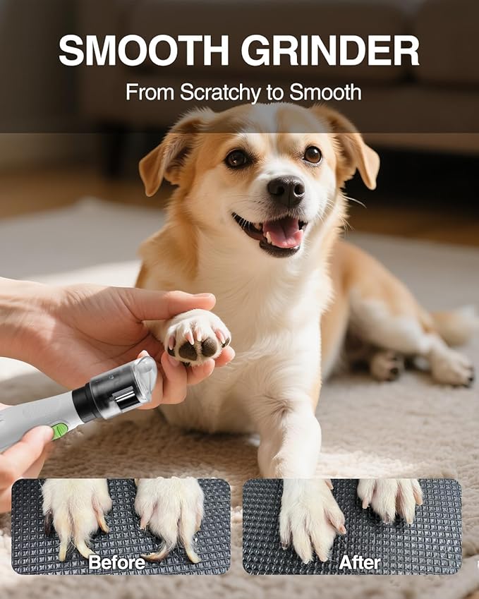 WORKPRO 6-Speed Dog Nail Grinder, Pet Nail Grinder for Small, Medium, and Large Dogs and Cats, 70 Accessories Rotary Tool with Type-C Charging Cable and Storage Bag for Sanding, Carving, and Polishing