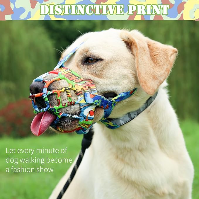 BARKLESS Dog Muzzle, Silicone Basket Muzzle for Small Medium Large Dogs, Soft Cage Mouth Cover Prevent Biting Chewing, Allow Drinking Panting, Suitable for German Shepherd