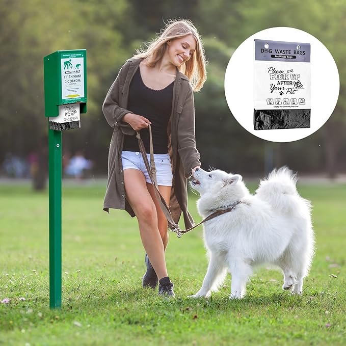 Ireer 1000 Pcs Thick Header Dog Waste Bags Bulk Dog Poop Station Refills Pet Waste Bags Thicker Leakproof Disposal No More Warm Yuck Feeling for Home Outdoor Parks Communities Hoas