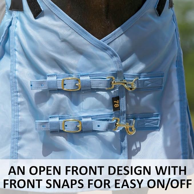 Schneiders Adjusta-Fit Mosquito Mesh Hybrid II Horse Fly Sheets | Ultimate Insect & UV Protection for Equine Comfort