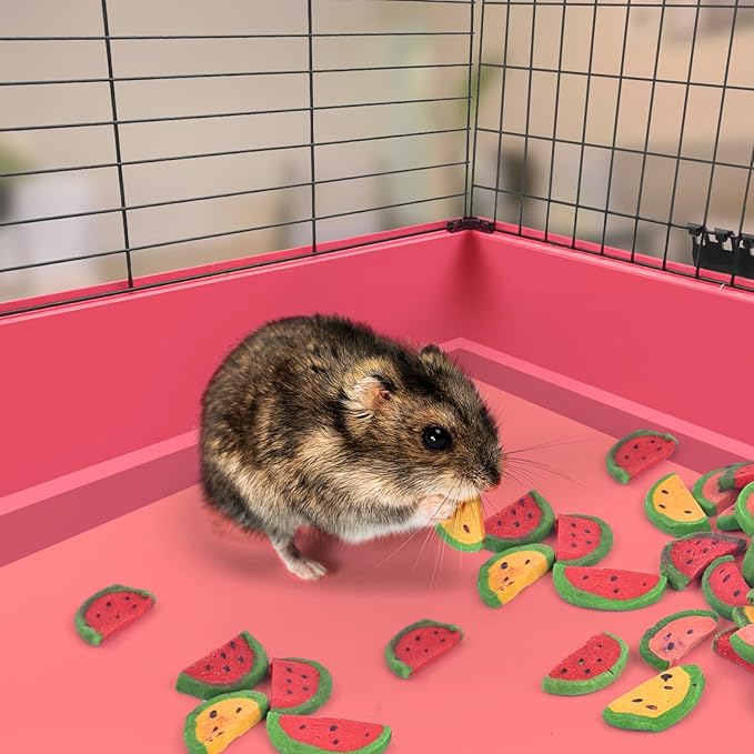 KATUMO Rabbit Chew Toys, 200g / 7oz Mixed Natural Timothy Hay Beet Pumpkin Carrot Chew Toys and Treats for Hamster, Chinchilla, Guinea Pig, Rabbit, Small Animals Molar Snacks