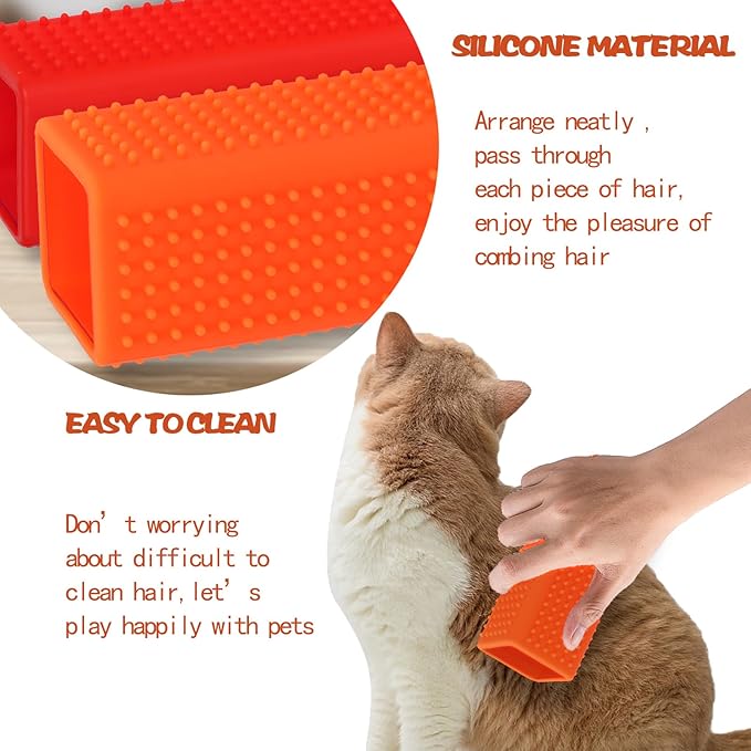 2pcs Pet Dog Cat Hair Remover, Pet Hair Removal Tool, Car Carpet Cleaner, Dog Remover for car，Interior, Furniture, Sofa