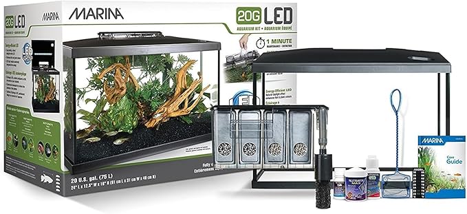 Marina Aquarium Kit - 20 gallon Fish Tank - LED