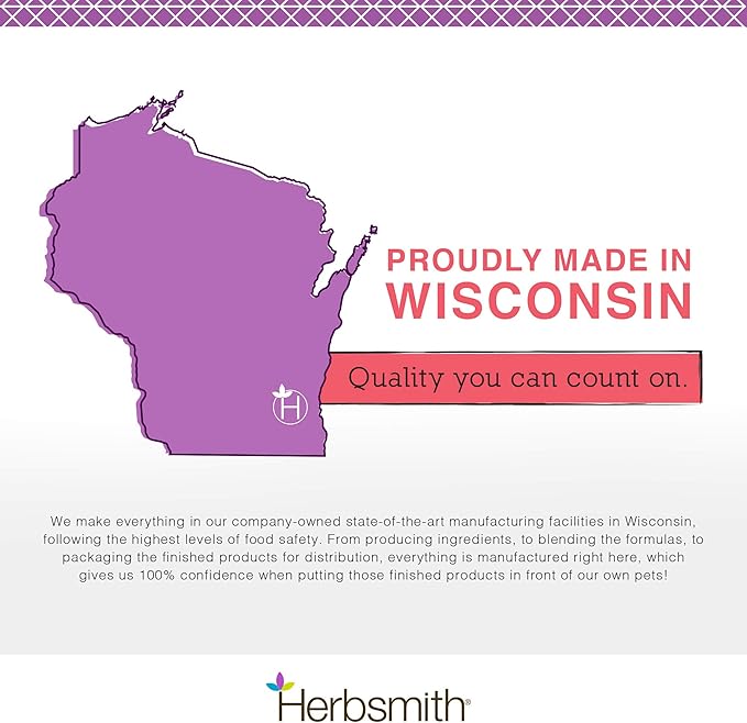 Herbsmith Calm Shen – Herbal Blend for Dogs & Cats – Natural Anxiety Remedy for Dogs & Cats – Feline and Canine Calming Supplement – 75g Powder