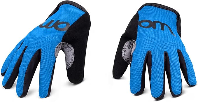 woom TENS Bike Gloves, Child’s & Youth Bicycle Full Finger Protection with Grip for Road Cycling & Mountain Biking (Boys & Girls)