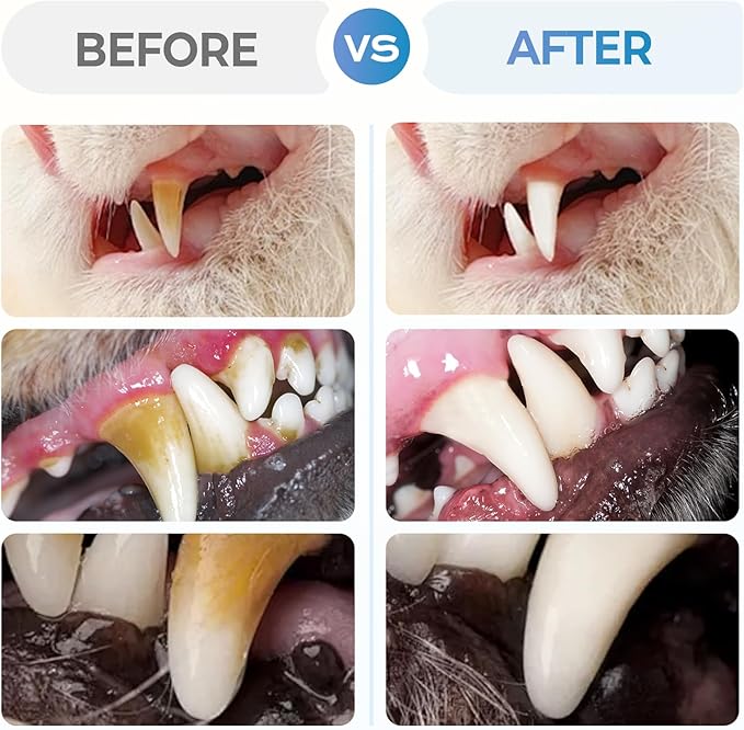 Pet Toothbrush Pen, 2025 Upgrade Pet Oral Repair Gel, Dog & Cat Dental Care, Fresh Breath, White