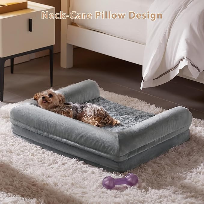 BFPETHOME Dog Beds for Large Dogs, Orthopedic Dog Bed for Medium Large Dogs,Big Waterproof Couch Pet Bed with Removable Washable Cover