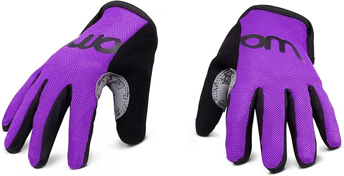 woom TENS Bike Gloves, Child’s & Youth Bicycle Full Finger Protection with Grip for Road Cycling & Mountain Biking (Boys & Girls)
