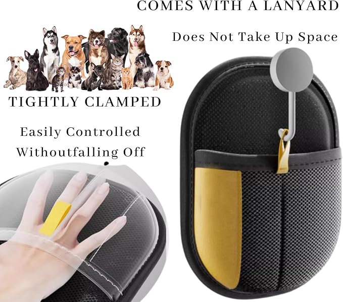 Magic Brush Pet Hair, Newly Upgraded Reusable Electrostatic Pet Hair Remover Glove, Pet Hair Removal Glove for Dogs & Cats, Clothing, Couch, Carpet, Car Seat (1 Pcs)