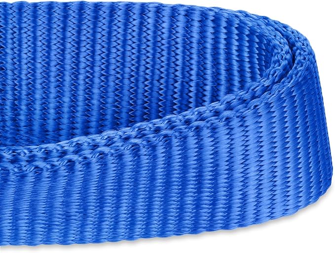 Hyhug Medium Dog Collar, Blue:Heavy-Duty Quick-Release Nylon Buckle, Adjustable & Durable, Cute Dog Collar (Medium, Bright Blue)