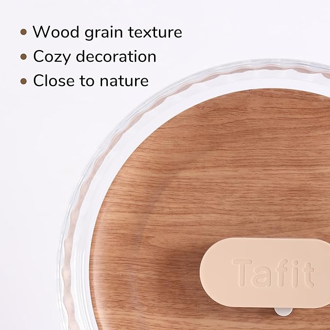 Silent Hamster Wheel 10.5 Inch Dual-Bearings Quiet Running Exercise Wheels with Wood Grain Backboard, Height Adjustable for Syrian Hamsters, Gerbils, Mice, Hedgehog, Lemmings, Warm Brown