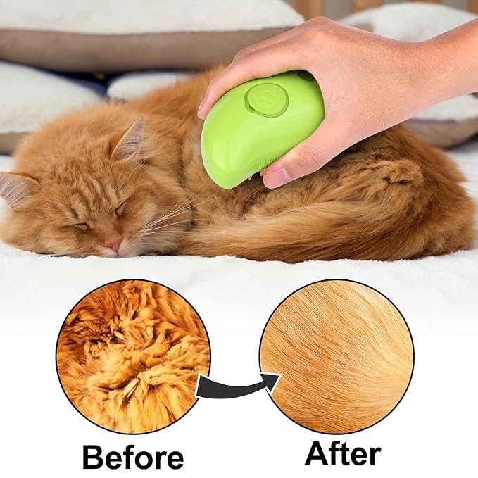 2024 3-in-1 Pet Grooming Tool: Detangling Brush for Massage and Hair Removal, Versatile for Cats and Dogs