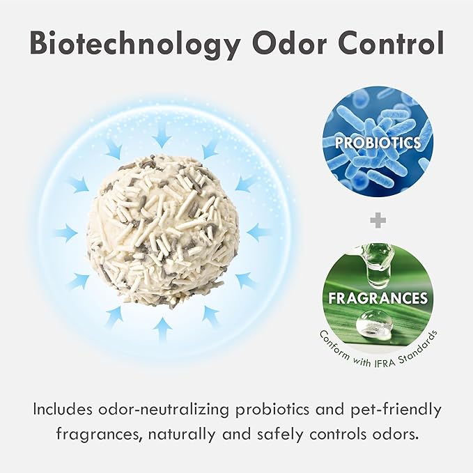 Lady N Pellet Tofu Cat Litter Yosemite Woody Scent, Strong Clumping, Ultra Absorbent, Dust-Free Low Tracking, Water-Soluble, Natural Ingredients, Enviro-Probiotic for Odor Control 9lb