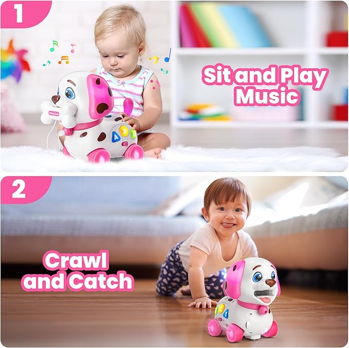 Puppy Toy for 1 Year Old Girl Gift, Musical Baby Toy 6-12-18 Month, First Birthday Gifts for 1 Year Old Girl Boy, Educational Infant Toys for 7 8 9 10-12 Month