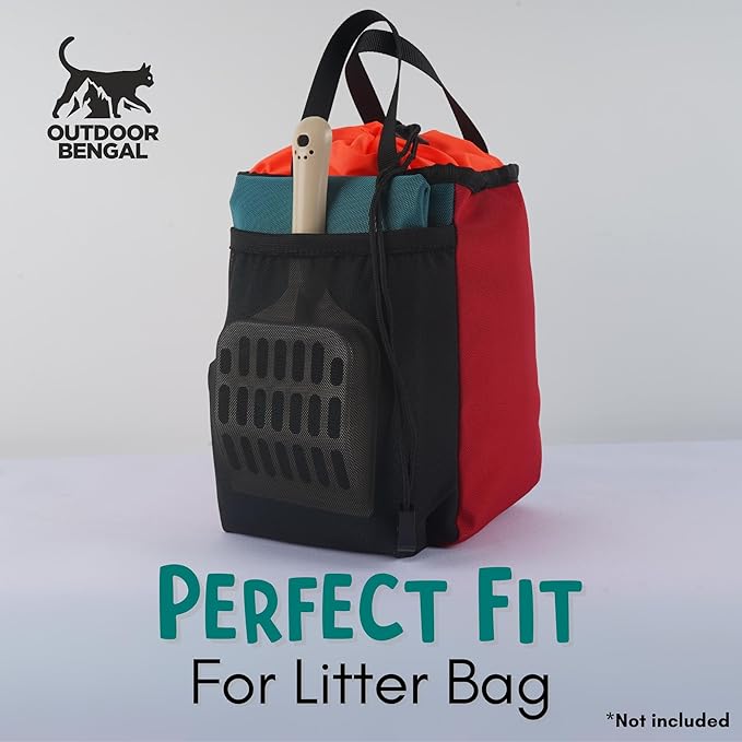 Travel Litter Box for Cats Small & Foldable - Non-Stick Portable Litter Box for Cat Traveling, No-Mess, Collapsible Litterbox (Essentials Traveling with Cats by Car, Plane, and Camping)