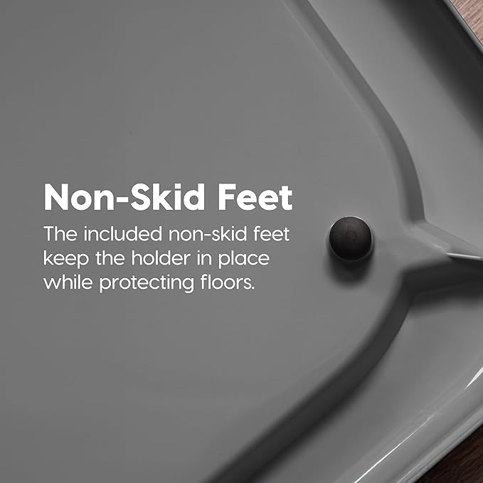 IRIS USA Pee Pad Holder for Puppy Training, Secured Latches, Non-Skid Feet, Fits 22"x22" Pads, Dark Gray + 100 Puppy Pads, Leak Proof, Quick Dry, 6-Layer Absorbent Design, 22"x22"