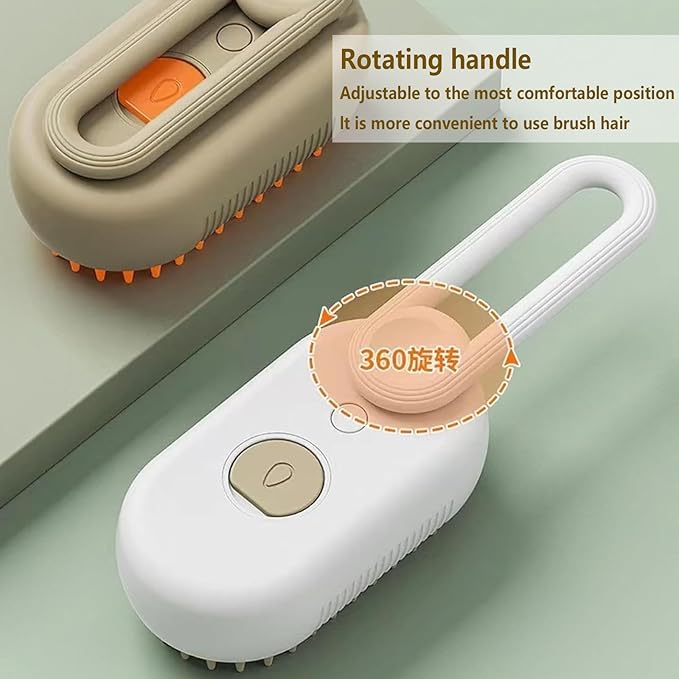 Pet Steam Groomer Brush, 2025 New 3 in 1 Steam Cat Steam Brush for Shedding & Grooming, Multifunctional Hair Removal Comb for Cats Dogs