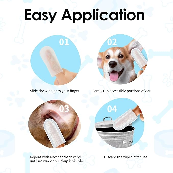 Mooncat Waterless Cat Grooming Bundle – No Rinse Foam Shampoo (5oz) + Cat Ear Cleaning Finger Wipes (40ct) | Licking Safe, pH Balanced, Dry Bath for Sensitive Cats, Removes Ear Wax & Dirt, Daily Pet H