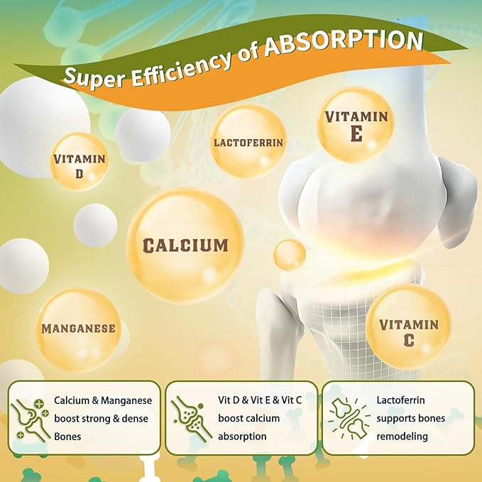 Glucosamine for Dogs, Hip and Joint Supplement for Dogs with Chicken Flavor, Anti Inflammatory, Dog's Chondroitin, Digestive Enzymes, Omega-3, Vitamin D, MSM, Calcium, Turmeric, 120 Freeze-Dried Chews