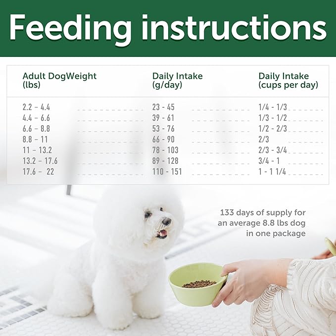 Nature's Protection Superior Care White Dogs Rice Based Dry Dog Food - High Protein, Tear Stain Dog Food for Small & Mini Breeds Light Coated Adult Dogs, Fresh Pet Meal, Lamb and Rice, 22 lb