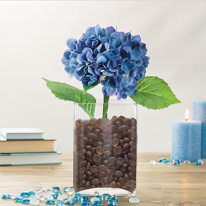 Sea Glass Stones - 0.9LB Brown Frosted Glass Pebbles Gemstones - Perfect for Aquarium Rocks, Fish Tank Gravel, Vase Fillers, DIY Crafts, and Home Decor