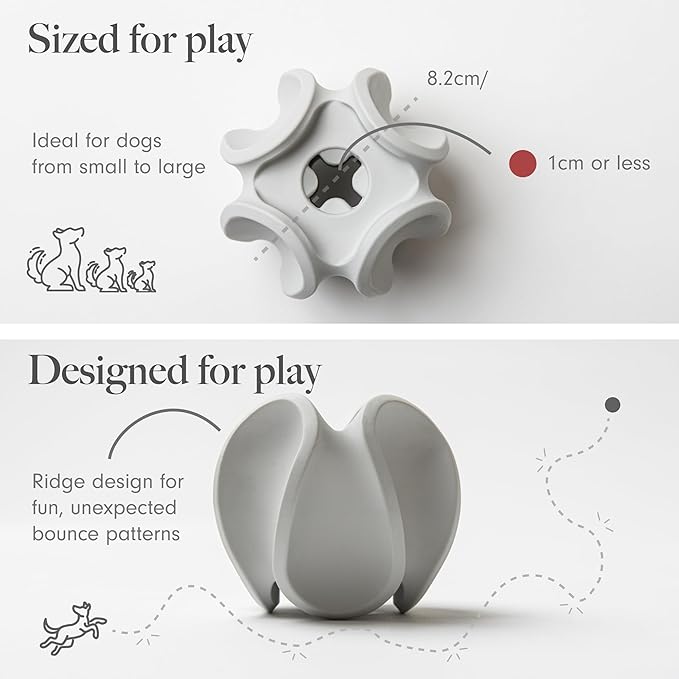 LAY LO Treat Dispensing Dog Toy – Natural Rubber Topple Toy for Chewing, Enrichment & Mental Stimulation | Dog Treat Dispenser Puzzle | Dishwasher Safe | Includes Live Trainer Support