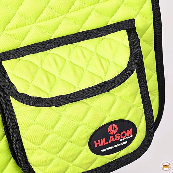 HILASON Western Horse Luxury Quilted Saddle Pads with Pockets | Pad