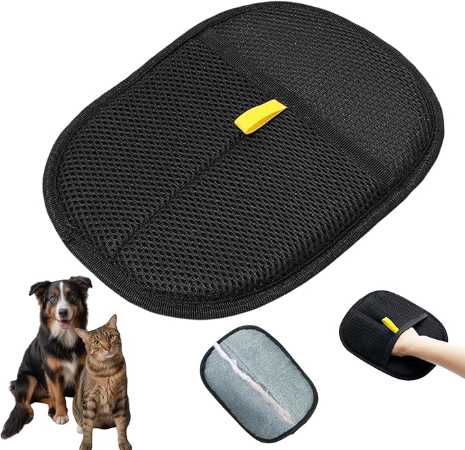 Pet Hair Remover Glove,2025 Pet Hair Remover Electrostatic Gloves,Washable Reusable Dogs Cats Hair Gloves for Furniture Bed Sheets Couch,Furniture,Carpet,Car Seat