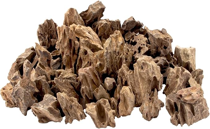 18.1 Pounds Natural Dragon Stones for Aquascaping Terrariums,Aquarium Dragon Ohko Rock (2.1 to 7.2 inch)