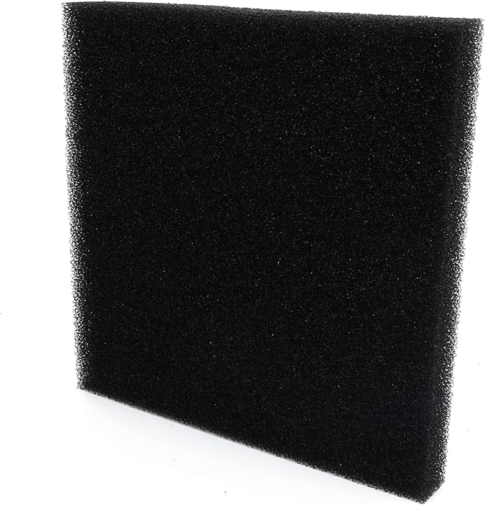 Aquarium Sponge Filter Media Pad 9 x 9 x 1 inch, Cut to Fit Biochemical Filter Bio Foam Pad, 2 Pcs