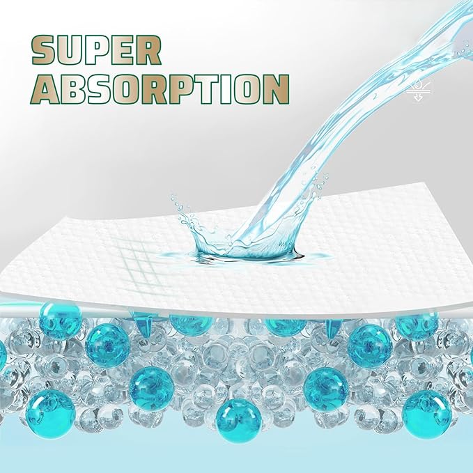 IMMCUTE Dog Diapers Male Large 50 Ct, Disposable Male Dog Wraps with Wetness Indicator, Super Absorbent Puppy Diapers Male, Comfortable Doggie Diapers for Excitable Urination, Incontinence