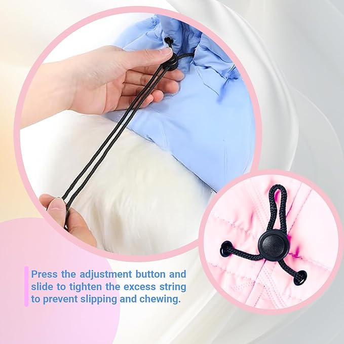 Cat Recovery Collar, Soft Adjustable Cone for Cats and Kittens, Lightweight Waterproof Elizabethan Collar for After-Surgery Care, Prevent Licking and Scratching, Neck Protector for Pets（Pink,M）